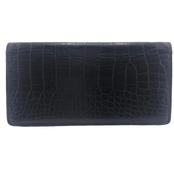 z0005853 2 LOUIS VUITTON N91555 Portefeuille Blazer Croc Long Wallet Black