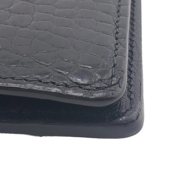 z0005853 4 LOUIS VUITTON N91555 Portefeuille Blazer Croc Long Wallet Black