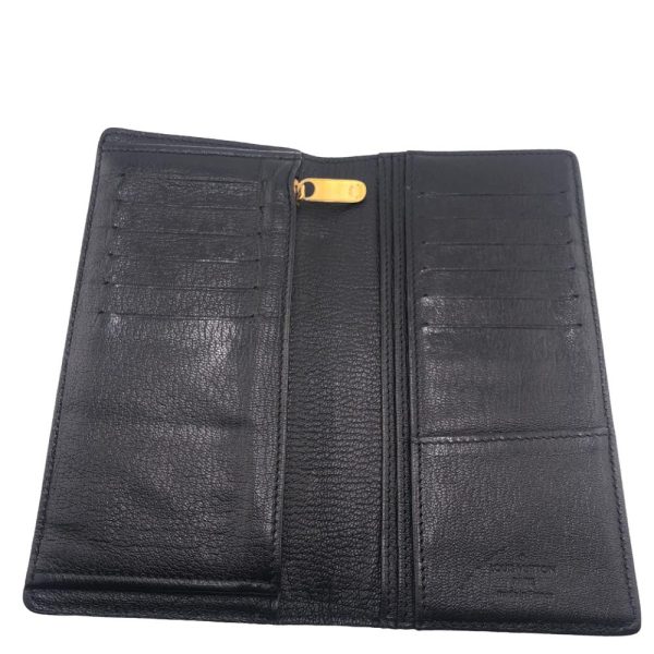 z0005853 6 LOUIS VUITTON N91555 Portefeuille Blazer Croc Long Wallet Black