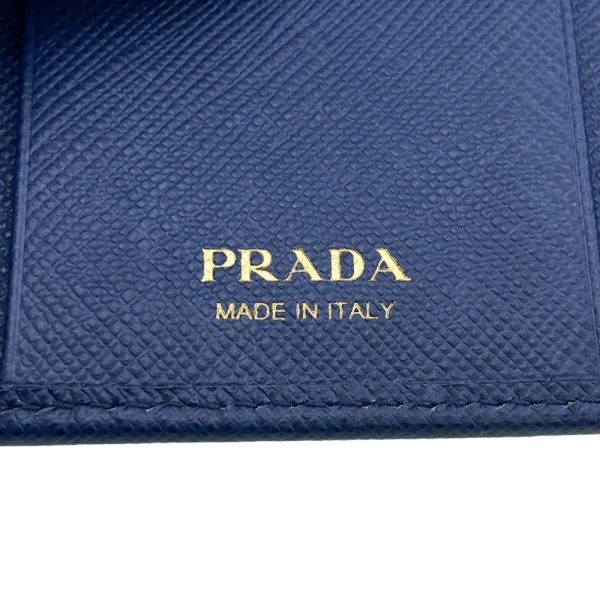 z0005876 10 PRADA 1PG004 Saffiano 6 row Key Case Blue