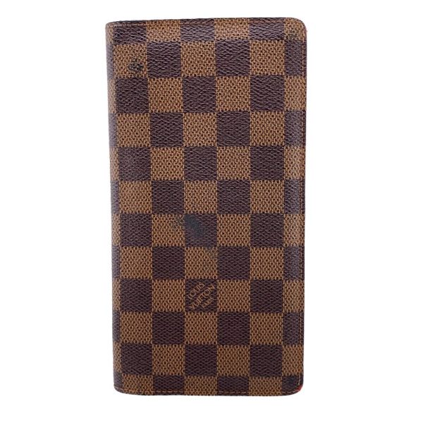 z0005908 1 LOUIS VUITTON N60017 Portefeuille Braza Damier Long Wallet Brown