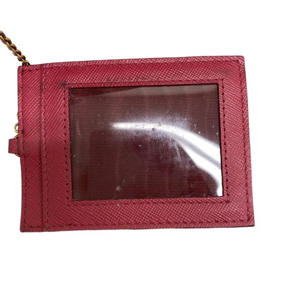 z0005937 11 PRADA 1MH132S Triangular Plate Long Wallet Pink