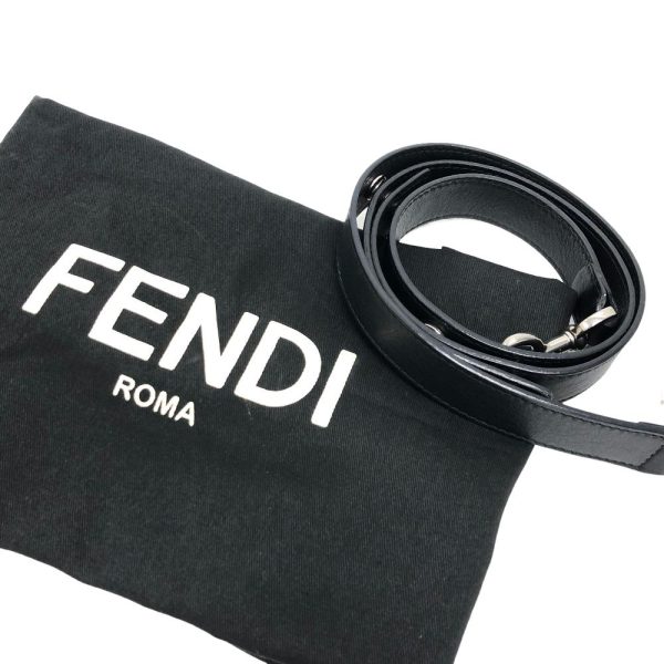 z0005964 11 FENDI 8BL124 Visible Medium 2way Shoulder Bag Black