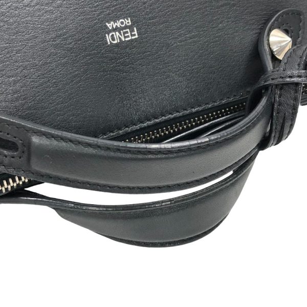 z0005964 4 FENDI 8BL124 Visible Medium 2way Shoulder Bag Black