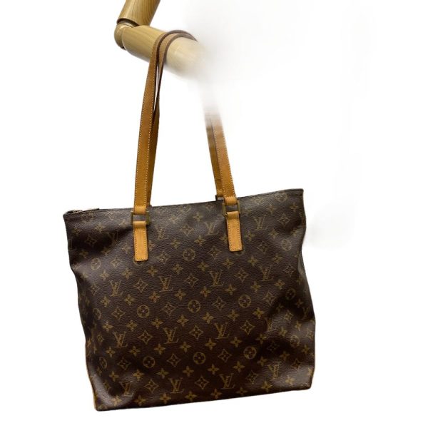 z0005970 12 LOUIS VUITTON M51151 Cabas Mezzo Monogram Tote Bag Brown