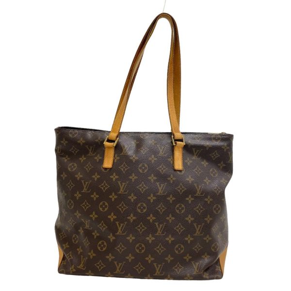 z0005970 2 LOUIS VUITTON M51151 Cabas Mezzo Monogram Tote Bag Brown