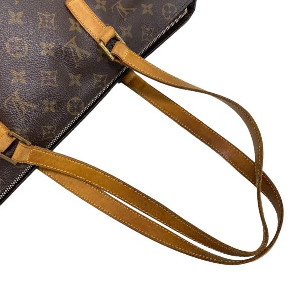 z0005970 7 LOUIS VUITTON M51151 Cabas Mezzo Monogram Tote Bag Brown