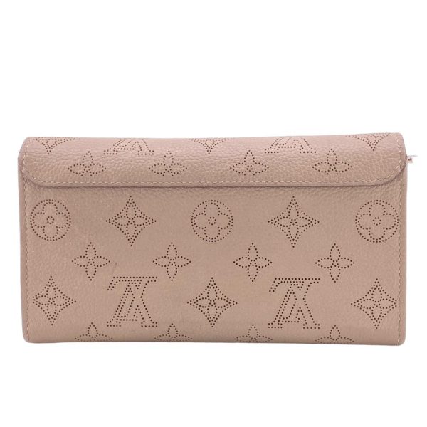 z0005973 3 LOUIS VUITTON M60144 Portefeuil Iris Monogram Mahina Long Wallet Beige