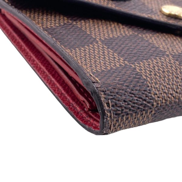 z0005980 5 LOUIS VUITTON N60149 Portefeuille Victorine Sequin Ebene Wallet Brown