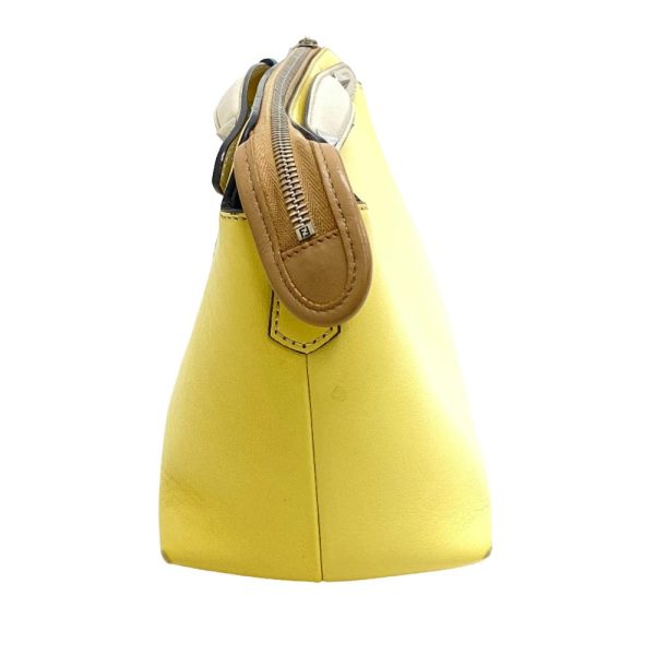 z0006009 4 FENDI Visible Medium 2way Shoulder Bag Yellow