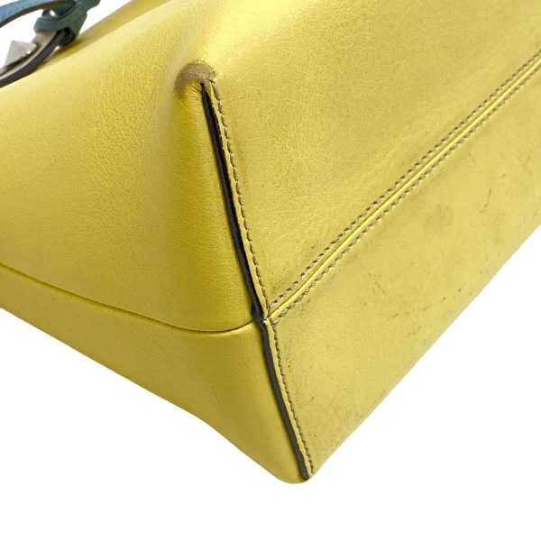 z0006009 5 FENDI Visible Medium 2way Shoulder Bag Yellow