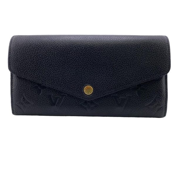 z0006029 1 LOUIS VUITTON Portefeuille Sarah Empreinte Long Wallet Black