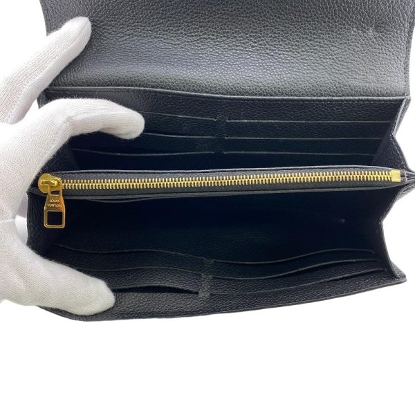 z0006029 8 LOUIS VUITTON Portefeuille Sarah Empreinte Long Wallet Black