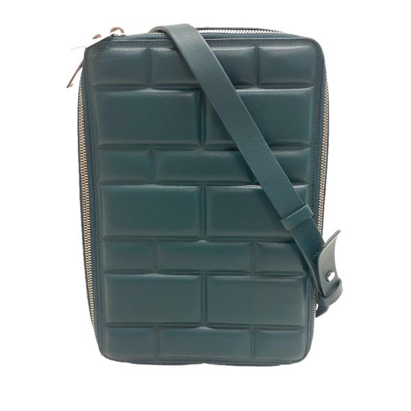 z0006101 1 BOTTEGAVENETA Block Shoulder Bag Green