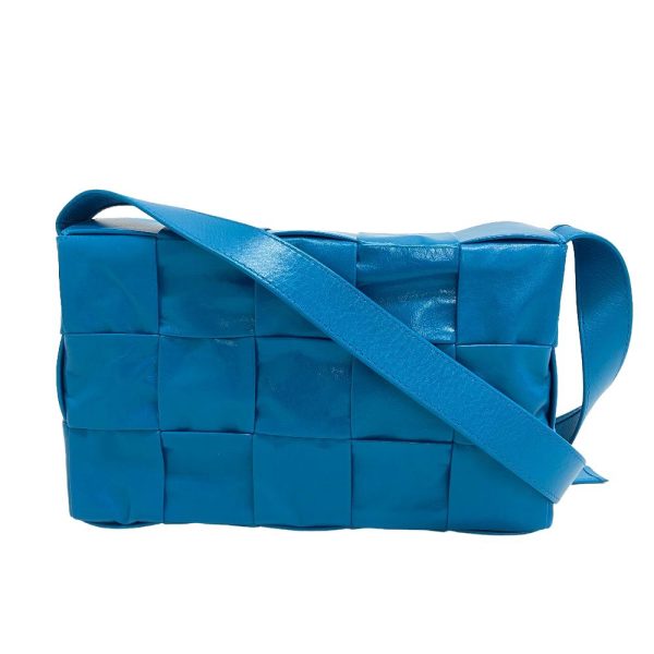 z0006104 2 BOTTEGAVENETA Cassette Shoulder Bag Blue