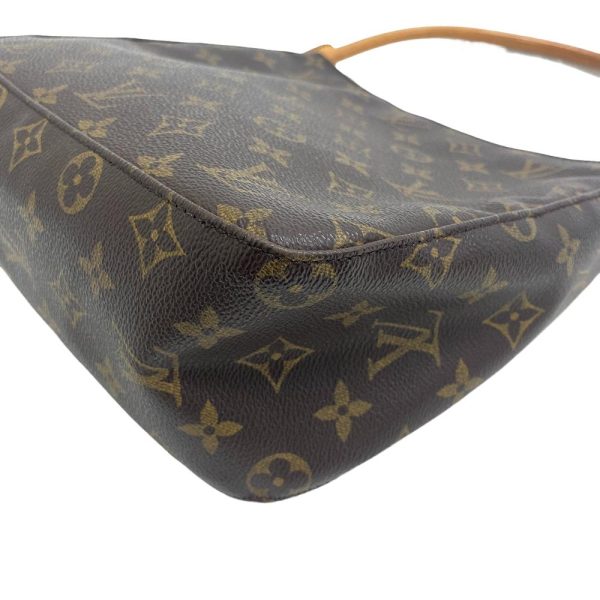 z0006115 2 LOUIS VUITTON M51146 Looping MM Monogram Shoulder Bag Brown