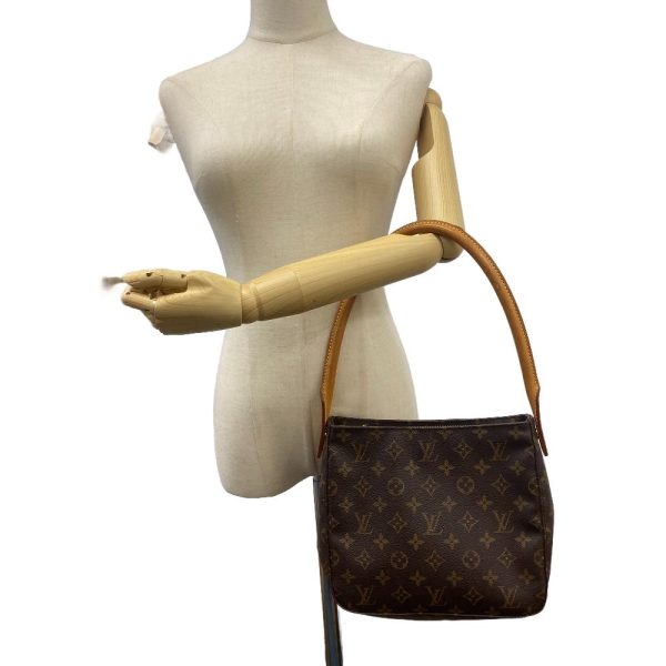 z0006115 8 LOUIS VUITTON M51146 Looping MM Monogram Shoulder Bag Brown