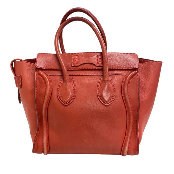 z0006118 2 CELINE Luggage Micro Shopper Handbag Red