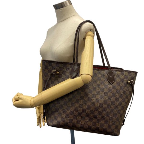 z0006265 13 LOUIS VUITTON N51105 Neverfull MM Damier Tote Bag Brown