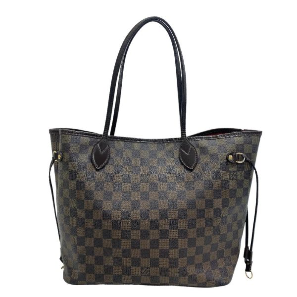 z0006265 2 LOUIS VUITTON N51105 Neverfull MM Damier Tote Bag Brown