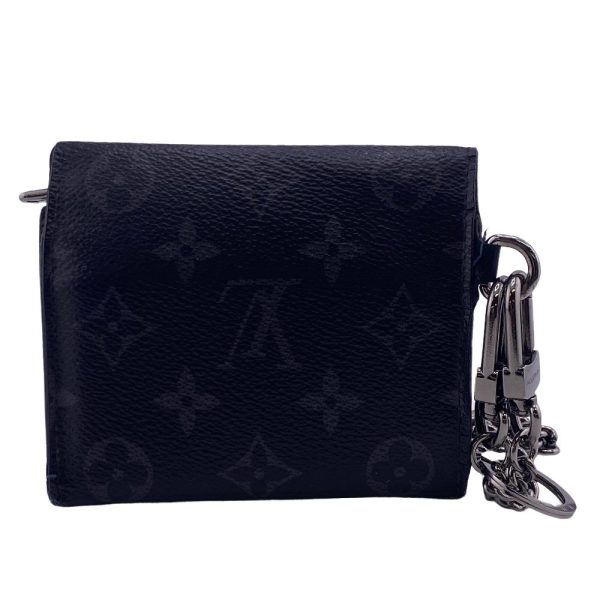 z0006267 2 LOUIS VUITTON M63510 Eclipse Monogram Trifold Wallet Black