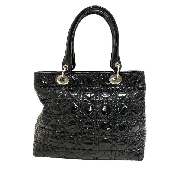 z0006297 2 Dior Cannage Handbag Black Ladies