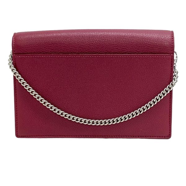 z0006298 2 LOUIS VUITTON Pochette LockMe Chain Shoulder Bag Bordeaux