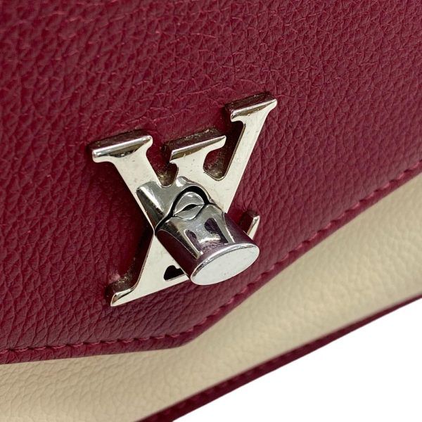 z0006298 5 LOUIS VUITTON Pochette LockMe Chain Shoulder Bag Bordeaux