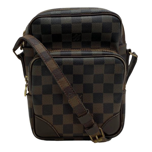 z0006335 1 LOUIS VUITTON N48074 Amazon SP Order Damier Shoulder Bag Brown