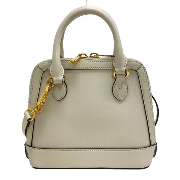 z0006336 2 GUCCI 2WAY Shoulder Bag Horsebit Handbag White