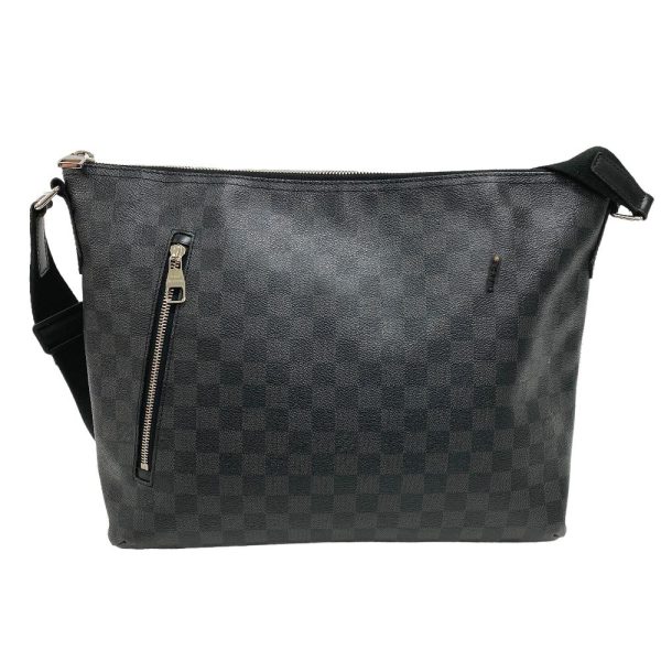 z0006433 3 LOUIS VUITTON N41105 Mick GM Damier Graphite Shoulder Bag Black