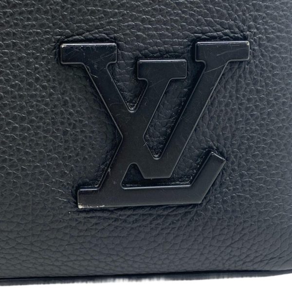 z0006449 5 LOUIS VUITTON Aerogram Pochette Clutch Bag Black