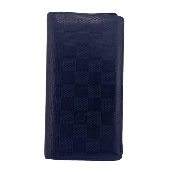 z0006458 1 LOUIS VUITTON N63010 Portefeuille Damier Infini Long Wallet Black