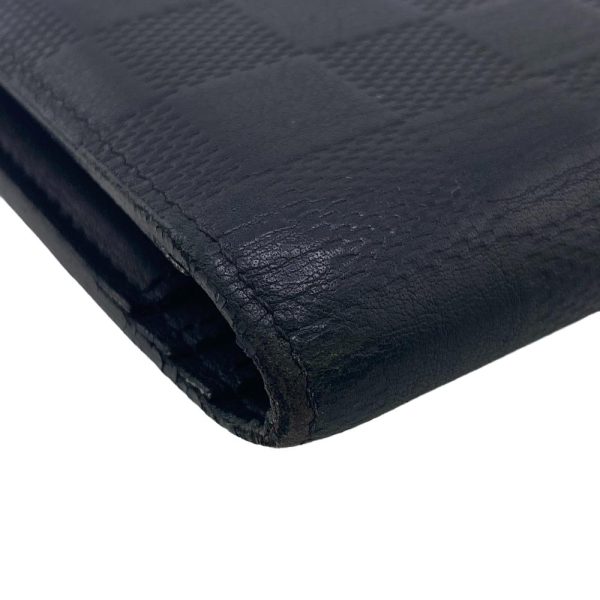 z0006458 5 LOUIS VUITTON N63010 Portefeuille Damier Infini Long Wallet Black