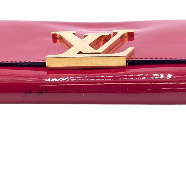 z0006491 4 LOUIS VUITTON M61317 Portefeuil Louise Long Wallet Magenta