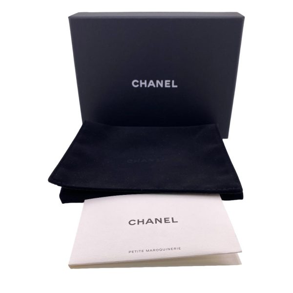 z0006511 12 CHANEL Compact Wallet Trifold Wallet Gold