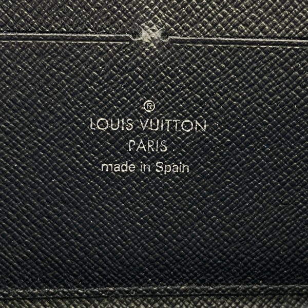 z0006580 14 LOUIS VUITTON M60915 Portefeuille Clemence Round Zipper Epi Long Wallet Black