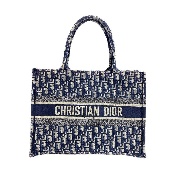 z0006609 1 Christian Dior Book Tote Small Tote Bag Navy