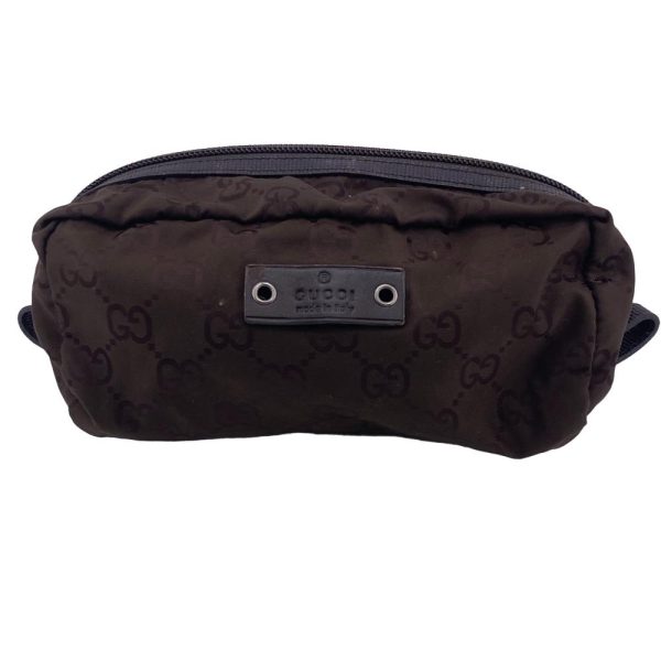 z0006649 1 GUCCI Cosmetic Pouch GG Pouch Brown