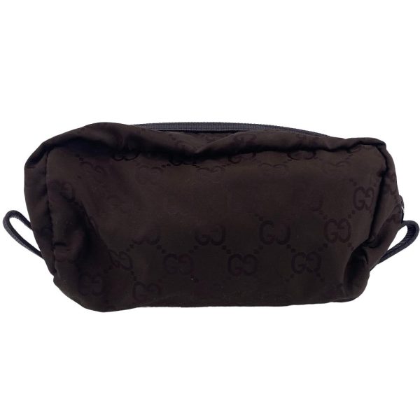 z0006649 2 GUCCI Cosmetic Pouch GG Pouch Brown