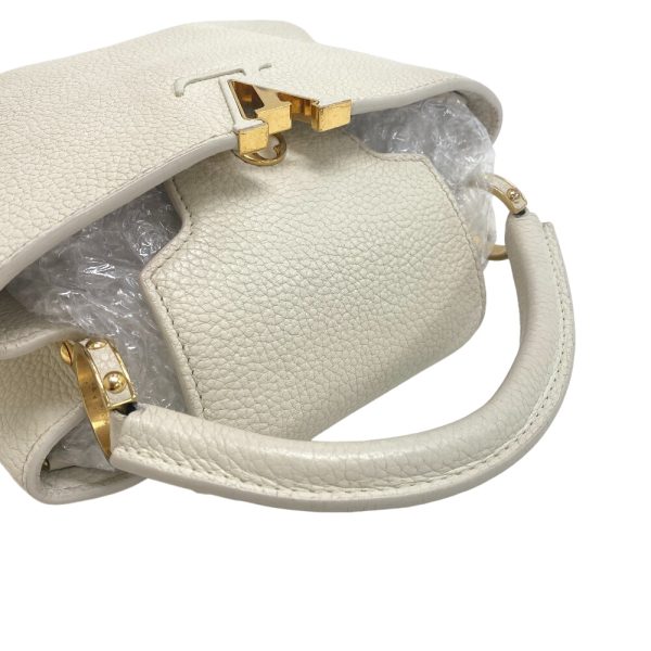 z0006711 10 LOUIS VUITTON Capucines BB Handbag White