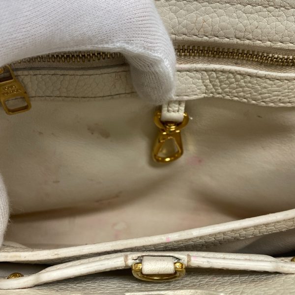 z0006711 12 LOUIS VUITTON Capucines BB Handbag White