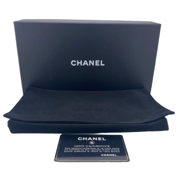 z0006717 15 CHANEL Mademoiselle Cocomark Matelasse Bicolor Wallet Black