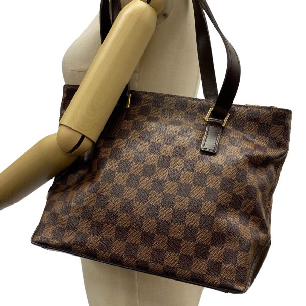 z0006719 17 LOUIS VUITTON Cabamezzo Special Order Damier Tote Bag Brown