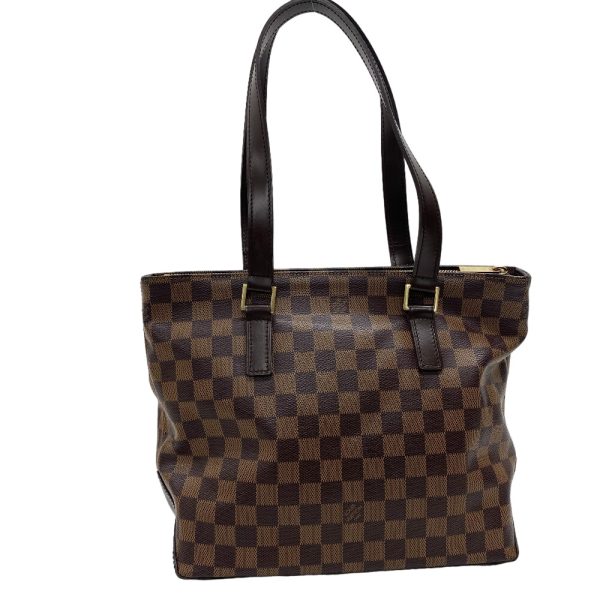 z0006719 2 LOUIS VUITTON Cabamezzo Special Order Damier Tote Bag Brown