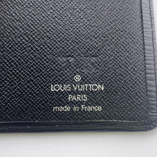 z0006725 7 LOUIS VUITTON M60622 Portefeuille Brazza Epi Long Wallet Black