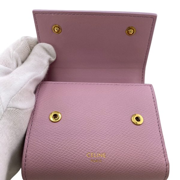 z0006778 7 CELINE Small Trifold Trifold Wallet Pink