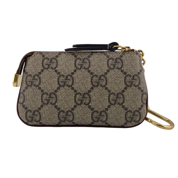 z0006814 2 GUCCI GG Supreme Coin Case Brown