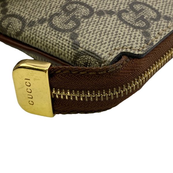 z0006814 3 GUCCI GG Supreme Coin Case Brown