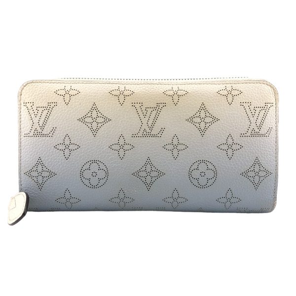 z0006849 1 LOUIS VUITTON M80494 Round Zip Wallet Mahina Long Wallet Blue